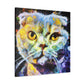 Scottish Fold Impasto - Canvas