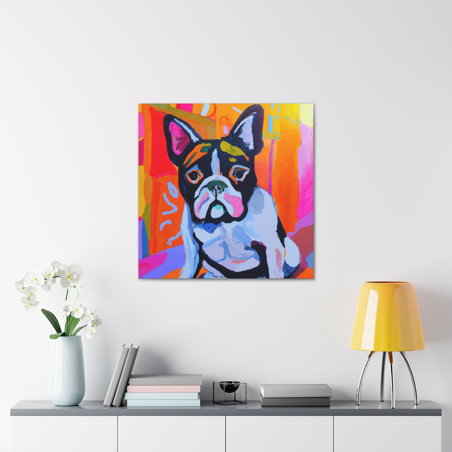 "French Bulldog Portrait" - Canvas