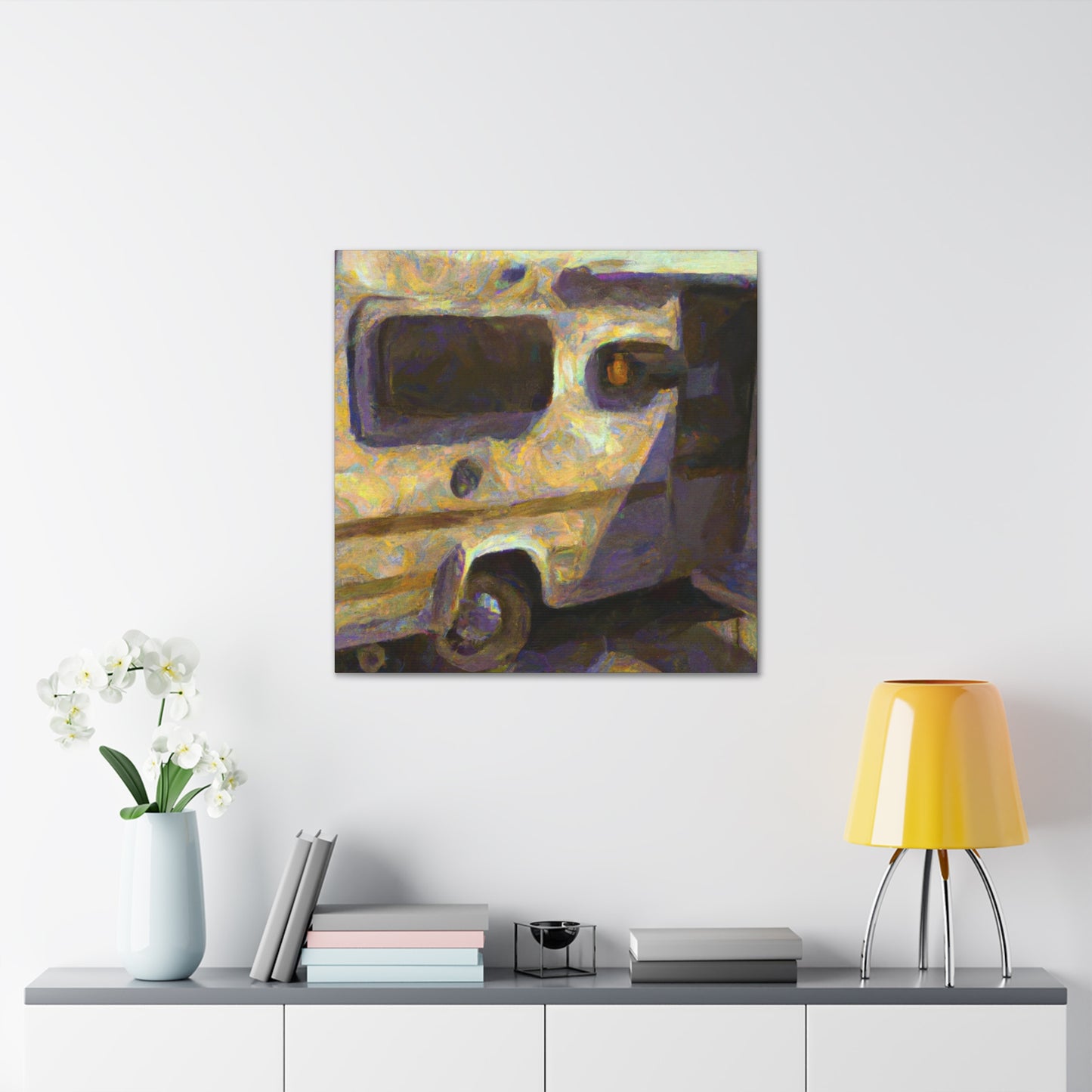 "Van By the Lake" - Canvas