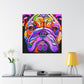 "Bulldog's Majestic Slumber" - Canvas