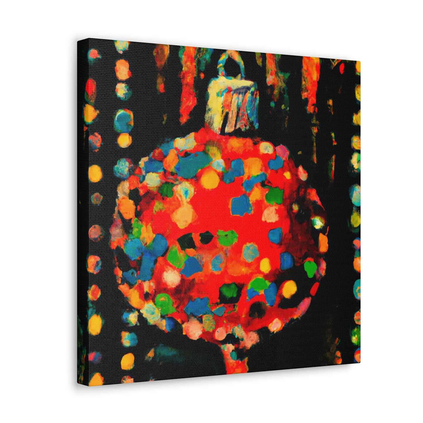 "The Christmas Ornament Contrast" - Canvas