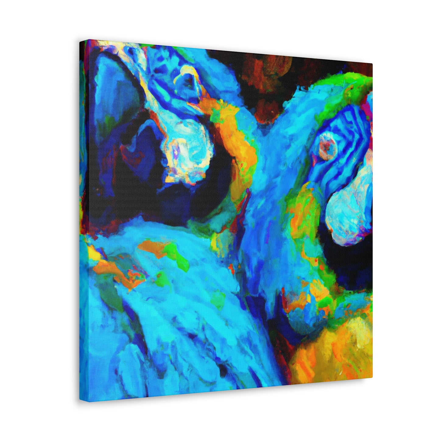 Colorful Macaw Wonders - Canvas