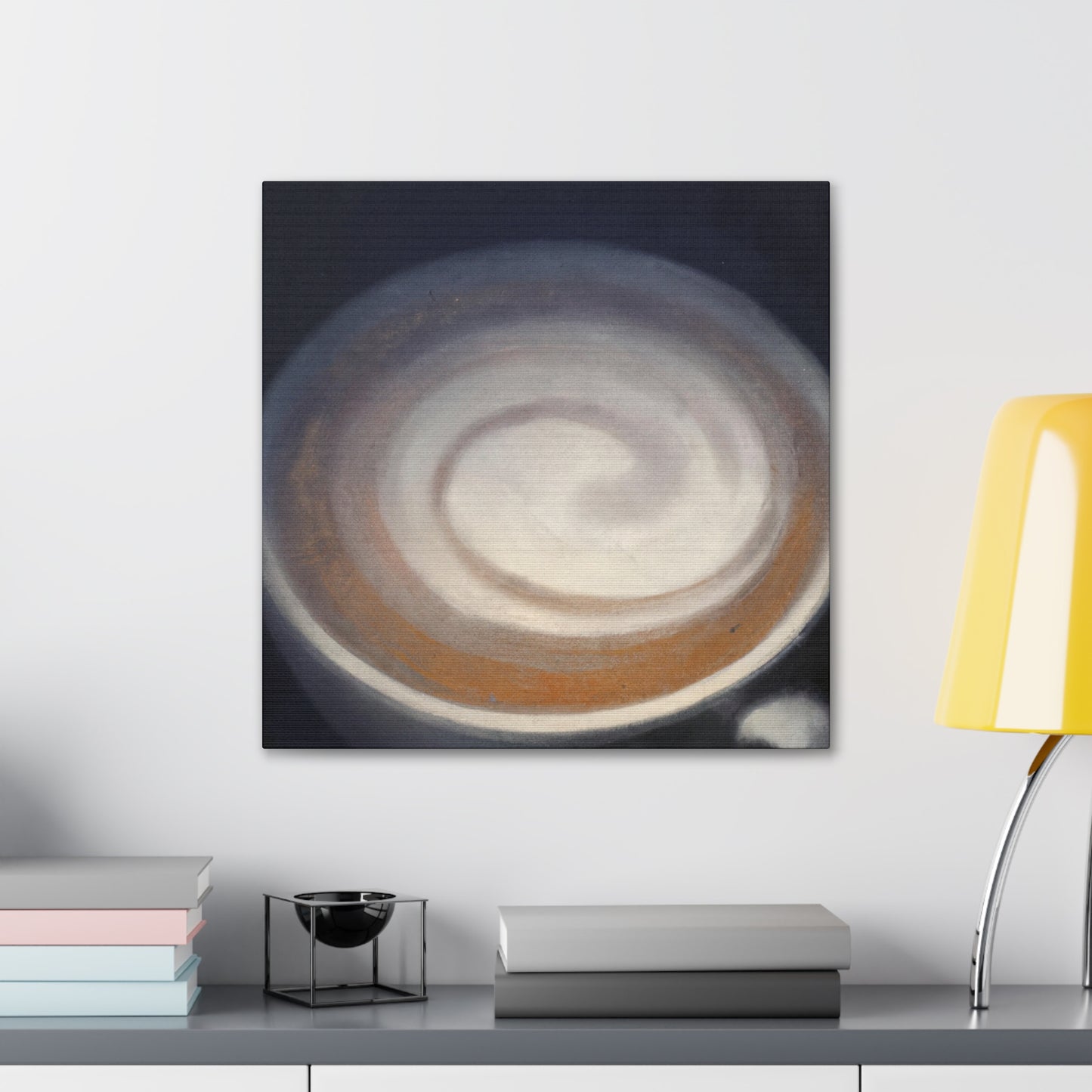 "Brewed Art: Cappuccino" - Canvas