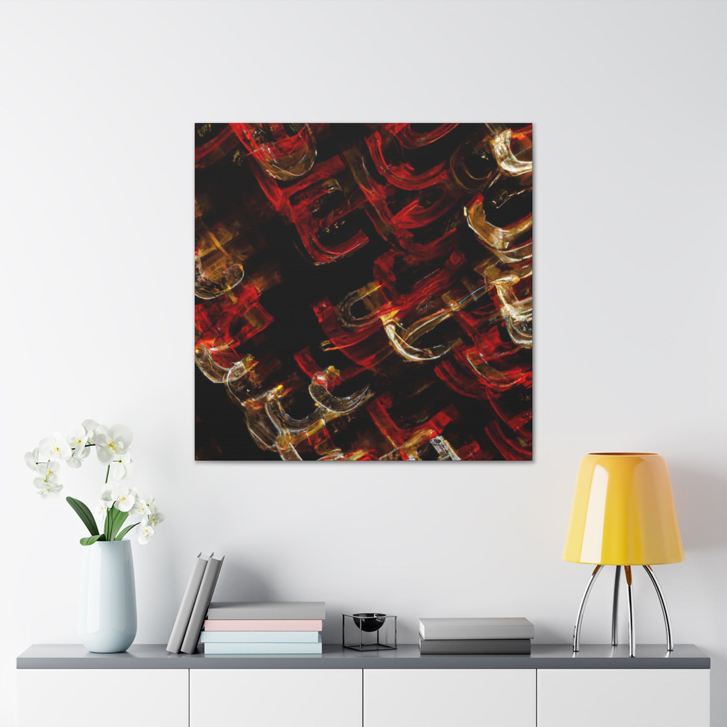 "Christmas Lights Illuminate 1920s" - Canvas