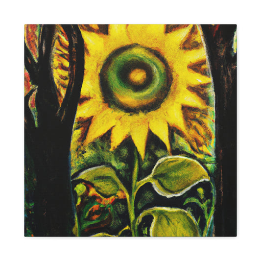 "Radiant Sparkling Sunflower." - Canvas