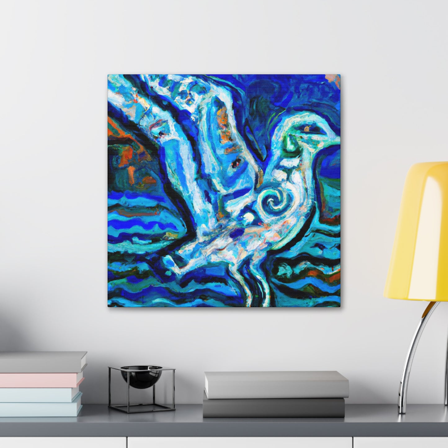 Seagulls on the Shore - Canvas