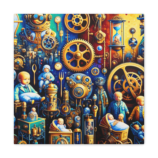 "Steam Tales Unleashed" - Canvas