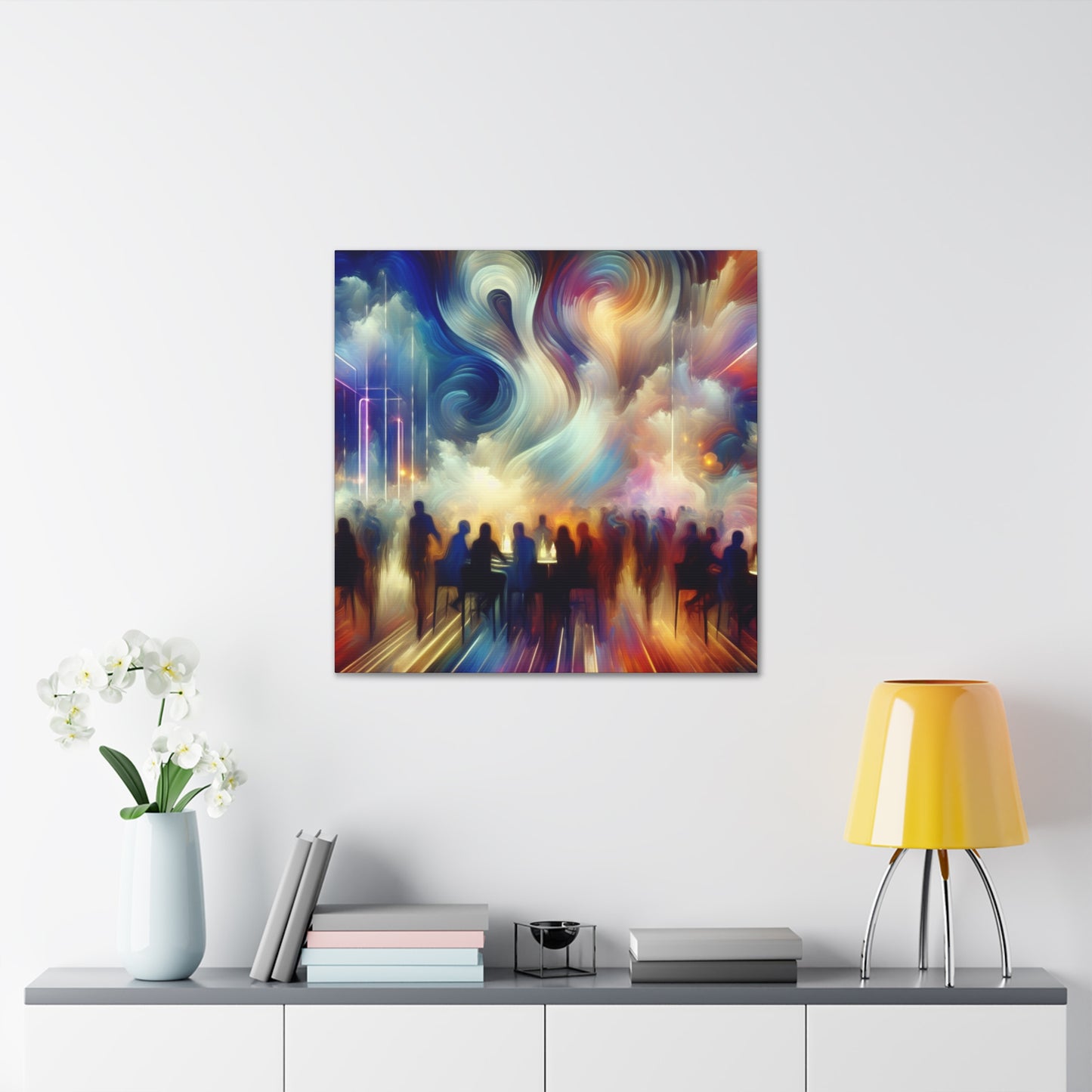 Velvet Elegance Ethereal Abstraction - Canvas