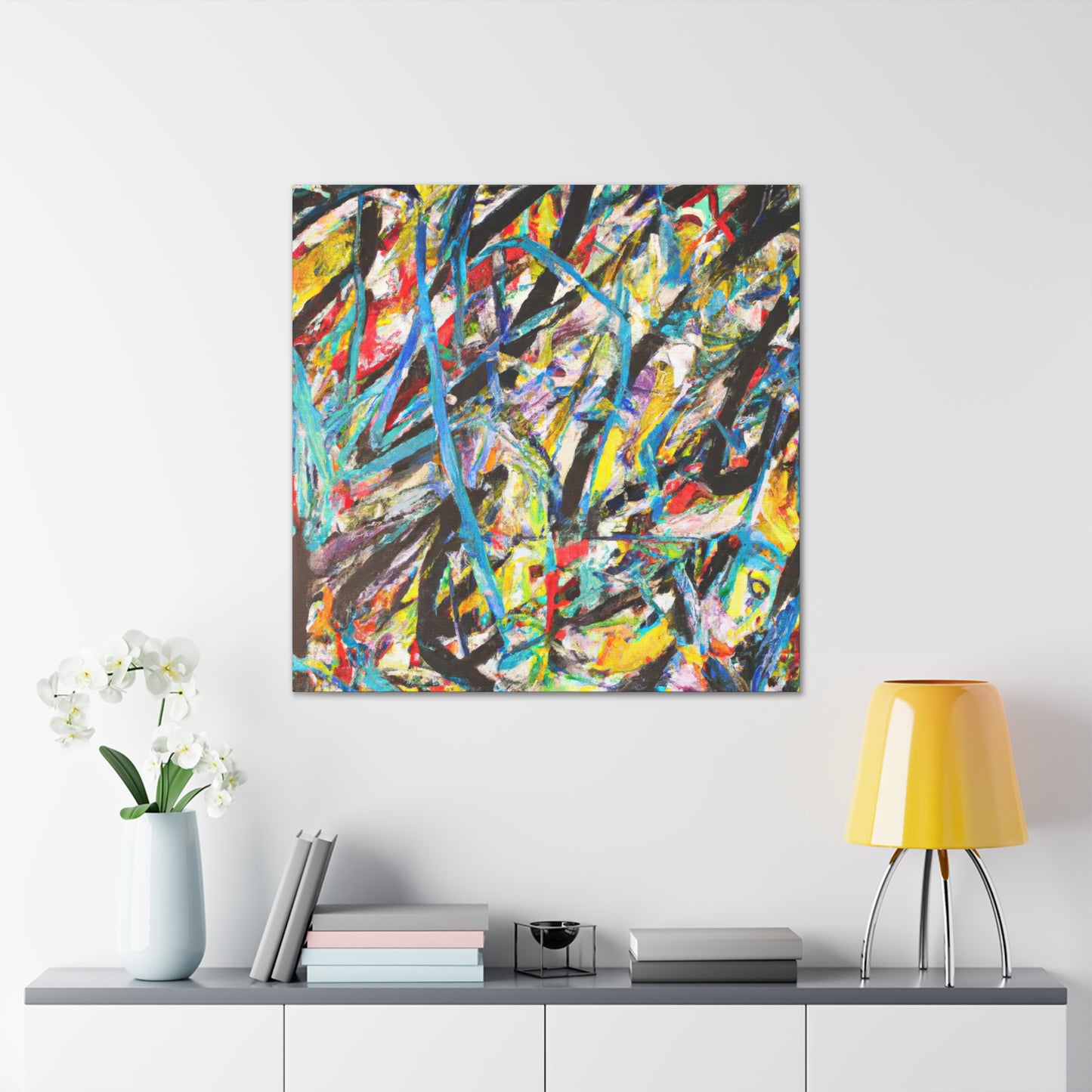 Intense Brushstrokes Fury - Canvas