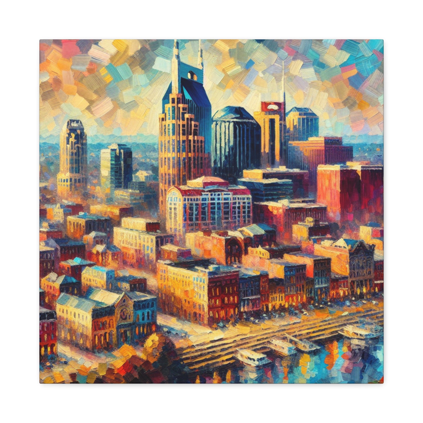 Golden Hues of Nashville - Canvas