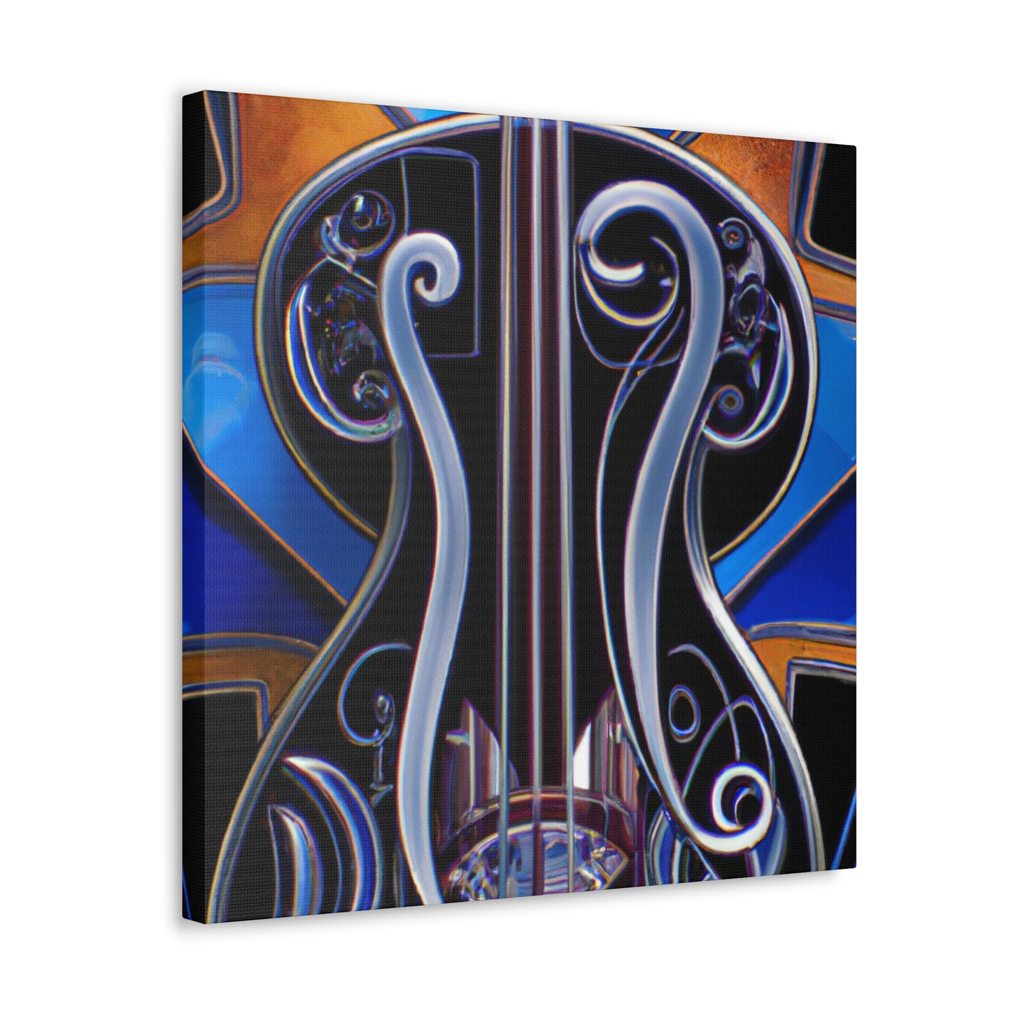 "Bass Guitar Art Deco" - Canvas