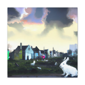 Rabbit's Urban Escape - Canvas