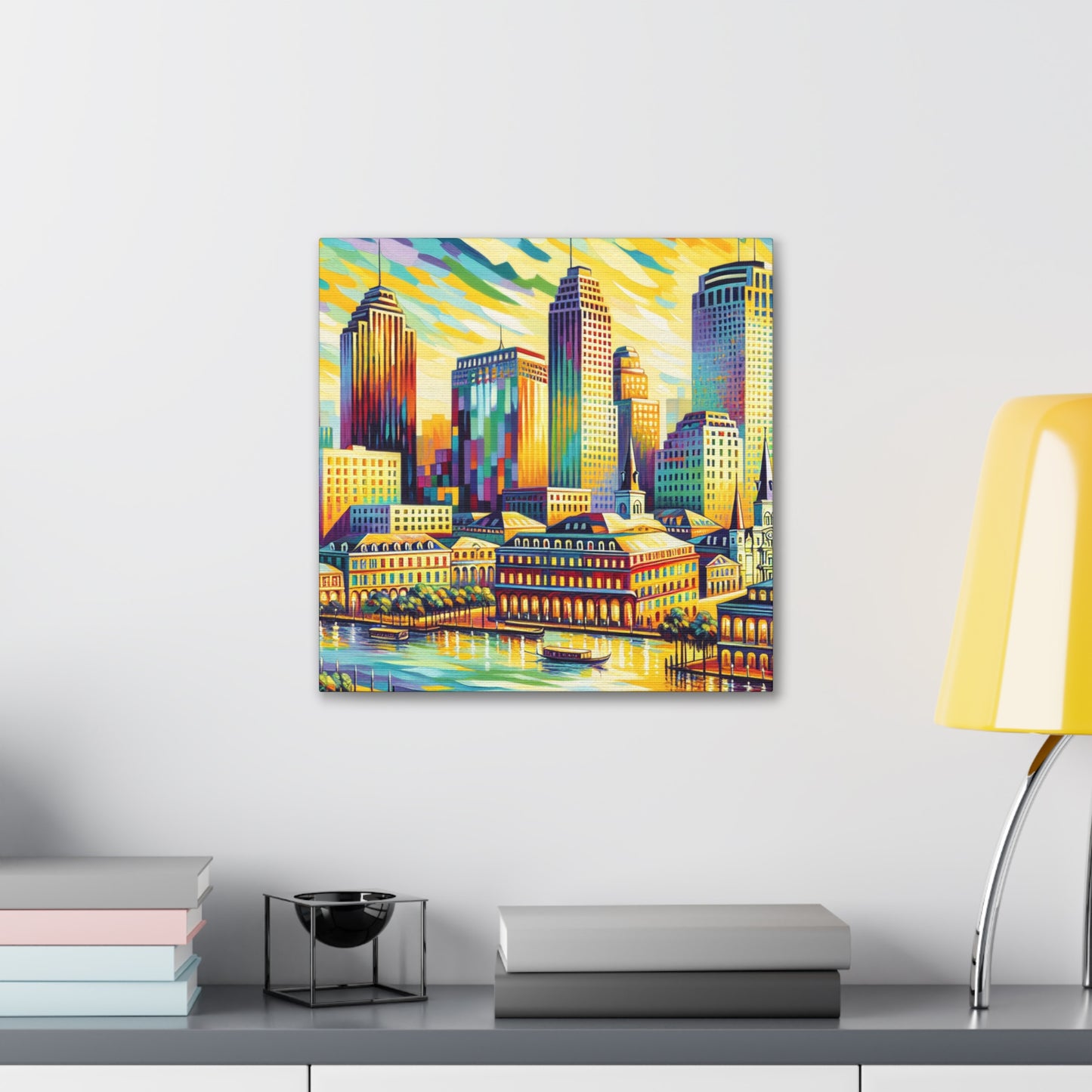 "Glimmering Jazz Lights" - Canvas