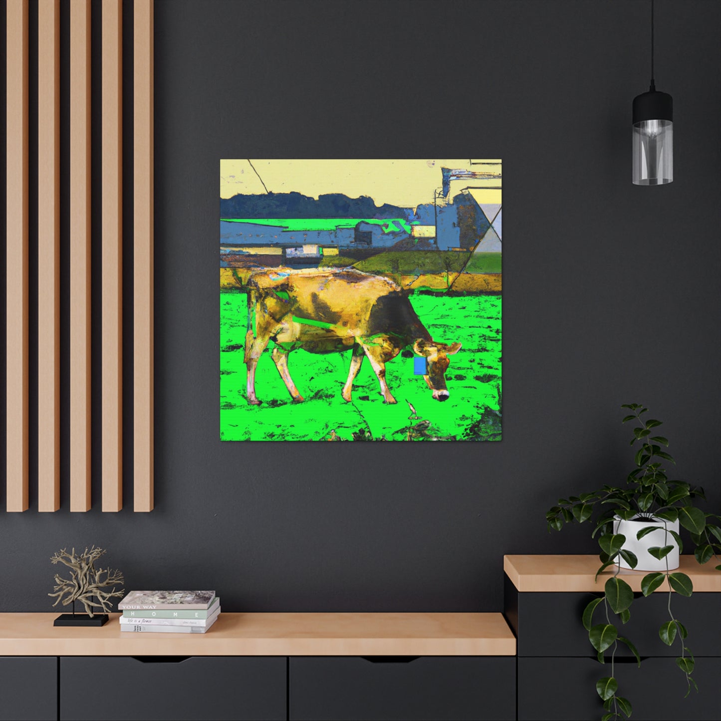 "Cow On The Farm" - Canvas