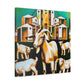 "Goat in Gilded Glory" - Canvas