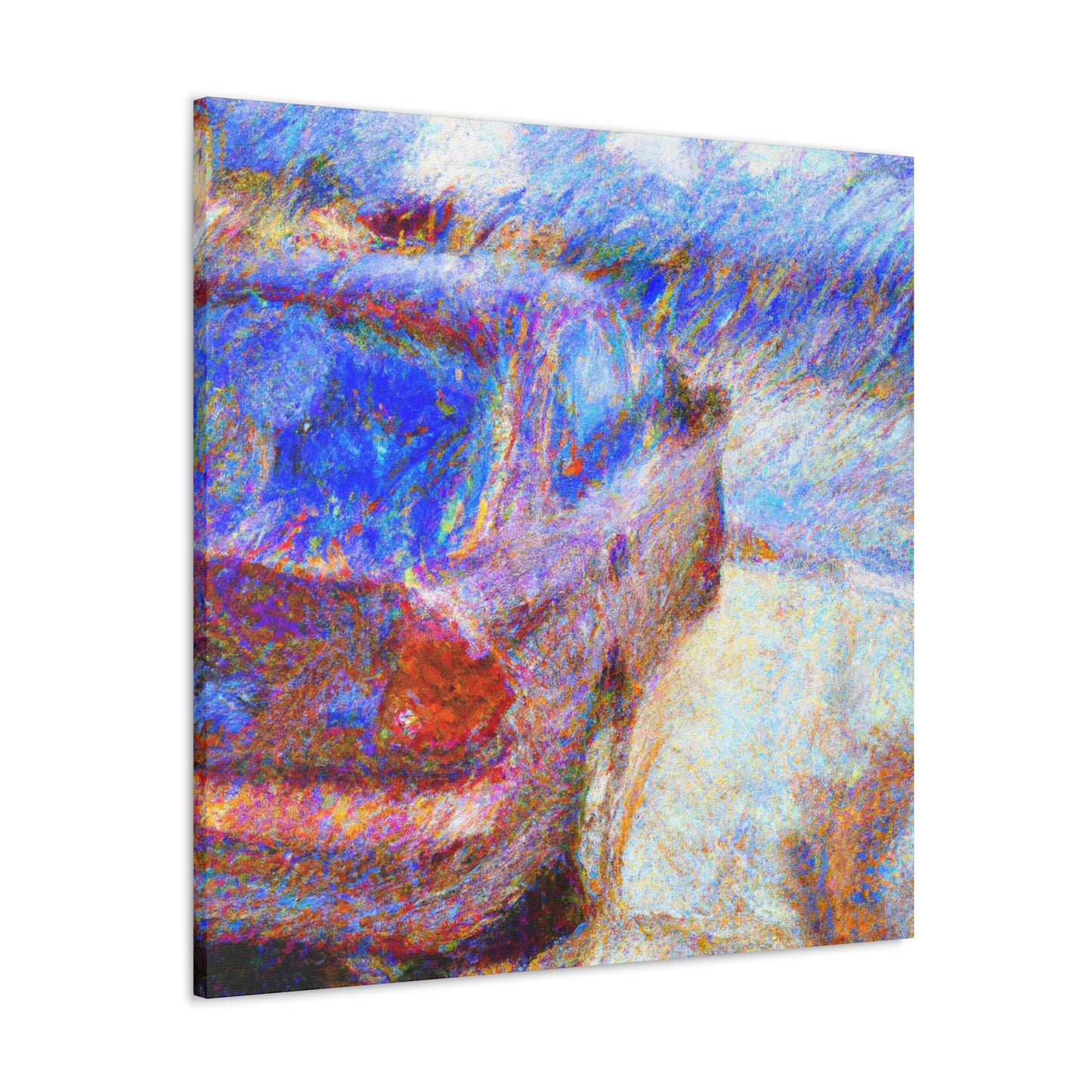 "Car Along the Countryside" - Canvas