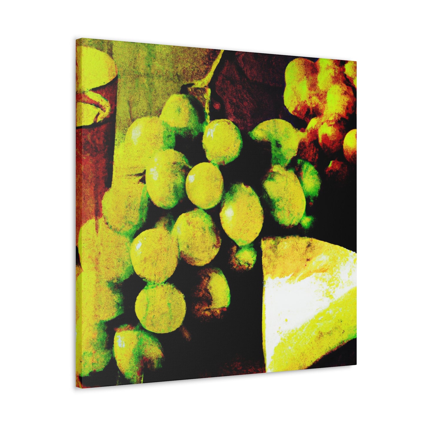 Cheese and Grapes Pop. - Canvas