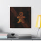 Gingerbread Man Minimalism - Canvas