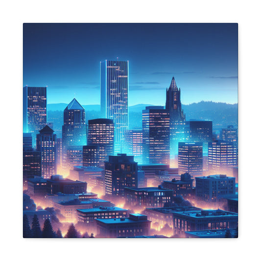 "Enchanting Portland Mosaic" - Canvas