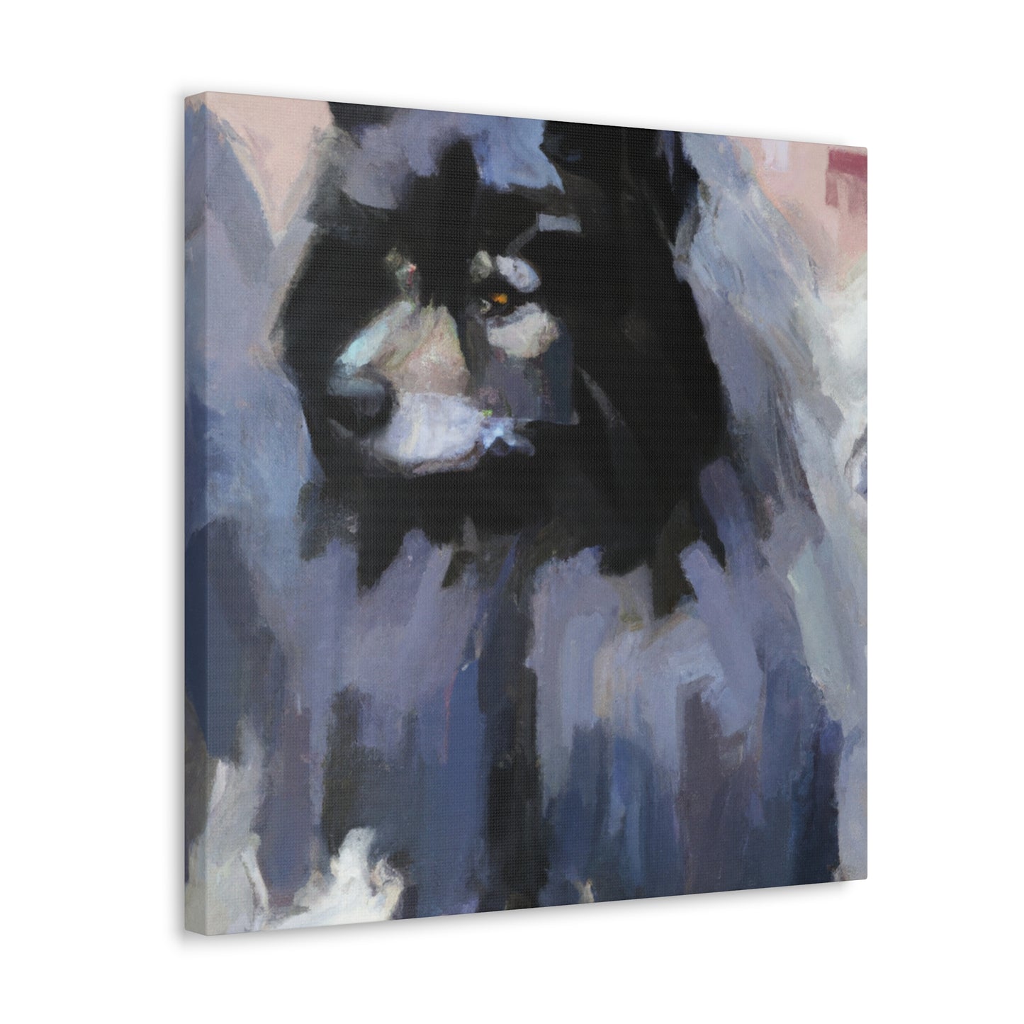 "Keeshond in Abstraction" - Canvas