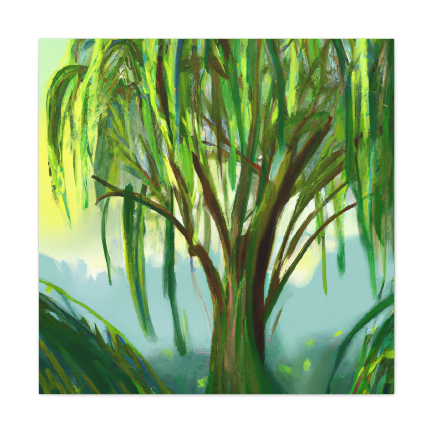 Willow Tree Reflection - Canvas