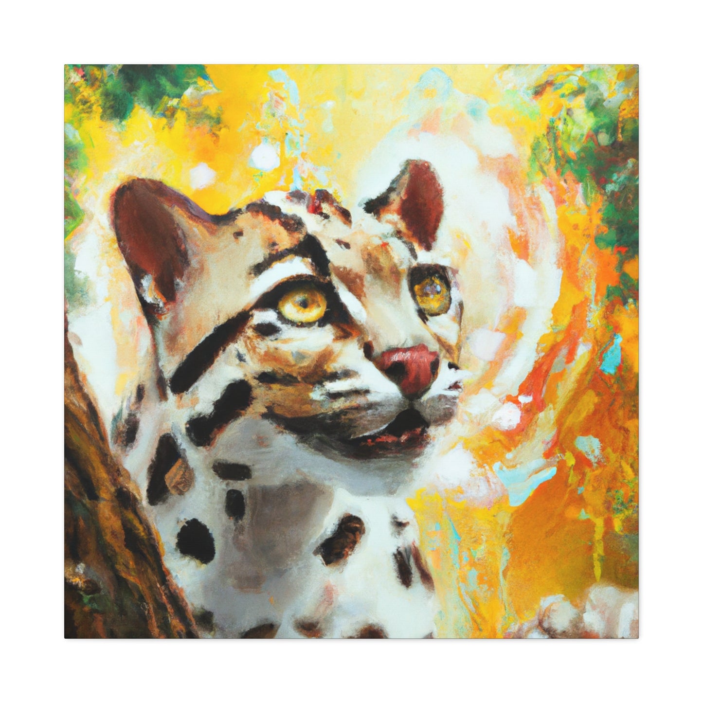 Clouded Leopard Obscured - Canvas