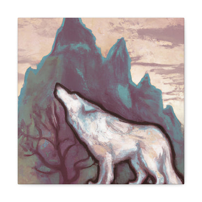 Wolf in the Moonlight - Canvas