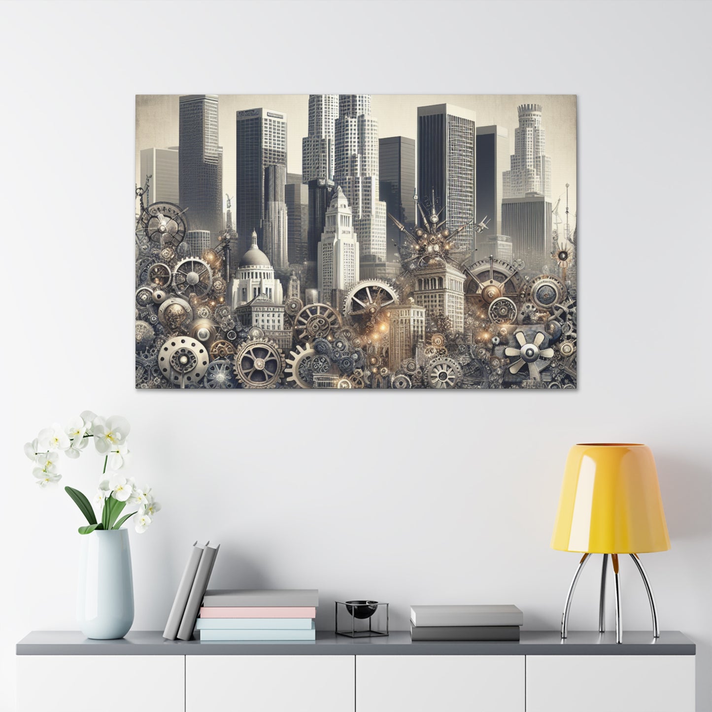 "Gears of Victorian LA" - Canvas