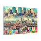 "Midwest Metropolis Mosaic" - Canvas