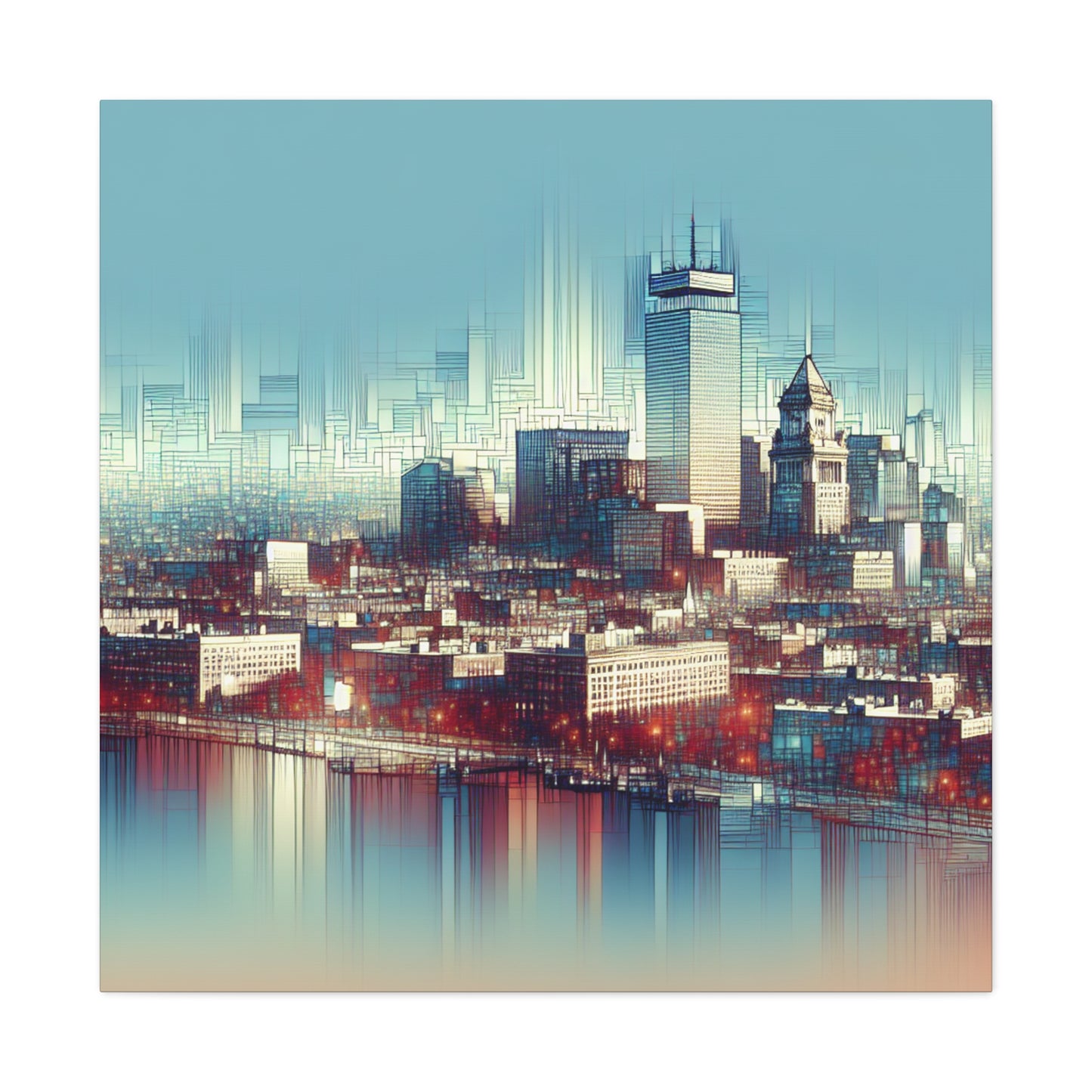 "Emerald Streets of Boston" - Canvas