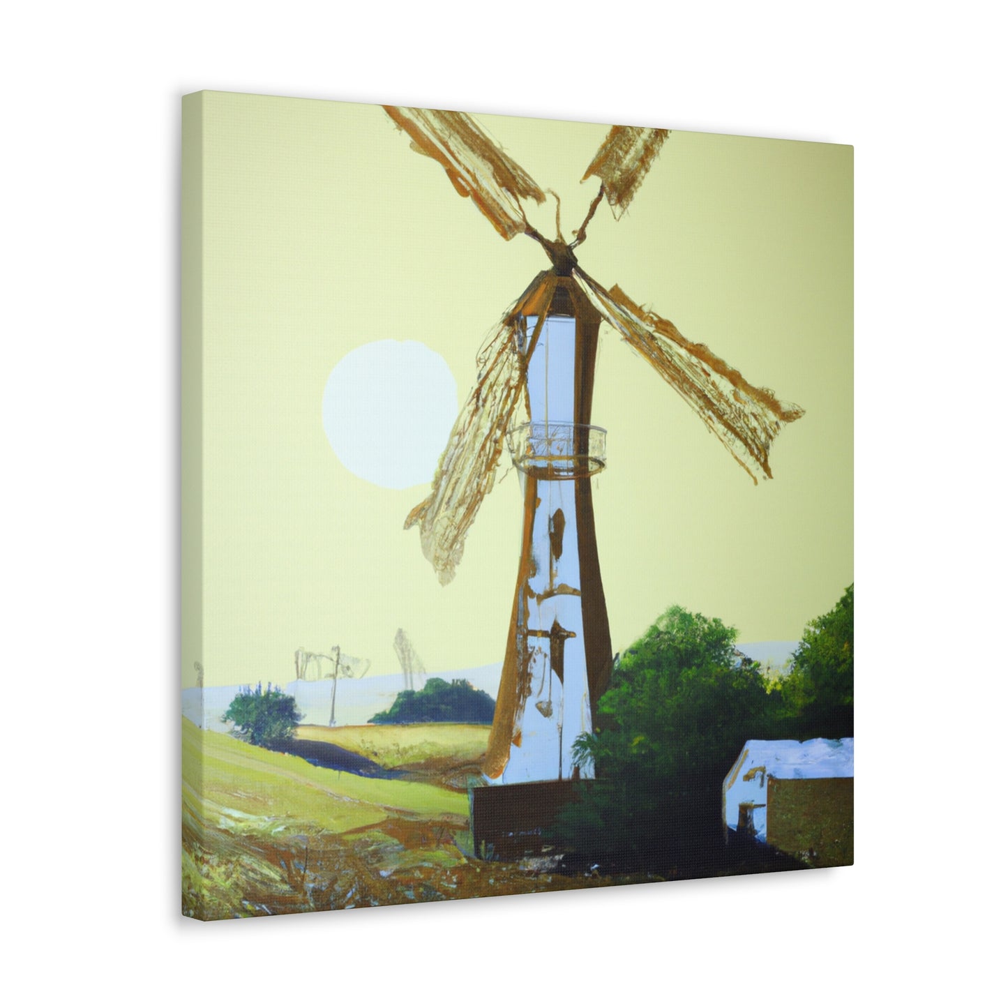 Windmill on the Hill - Canvas