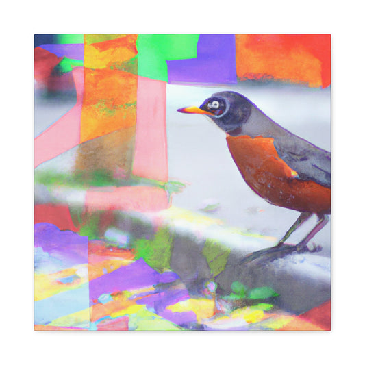 American Robin Portrait - Canvas