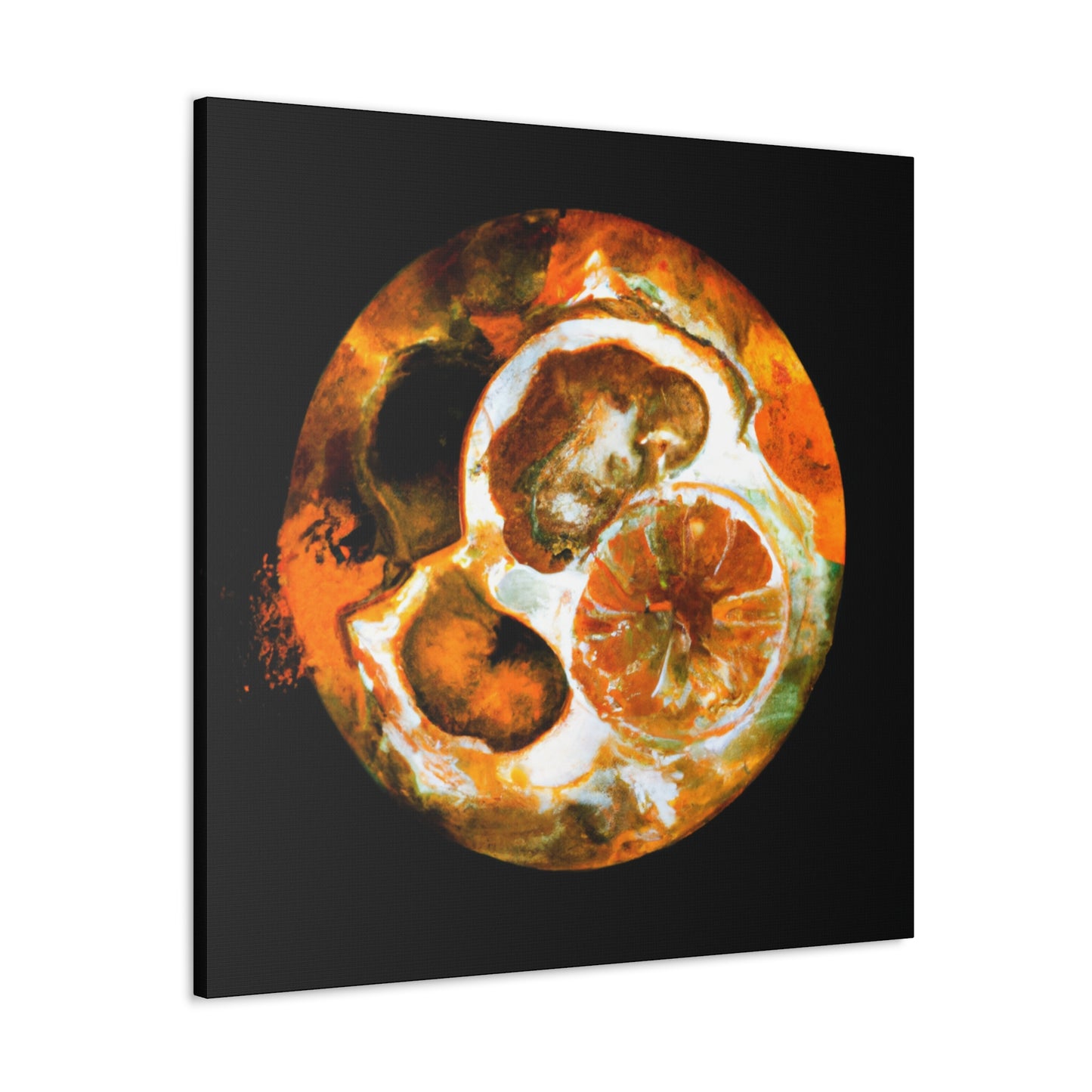 Orange Industrial Revolt - Canvas