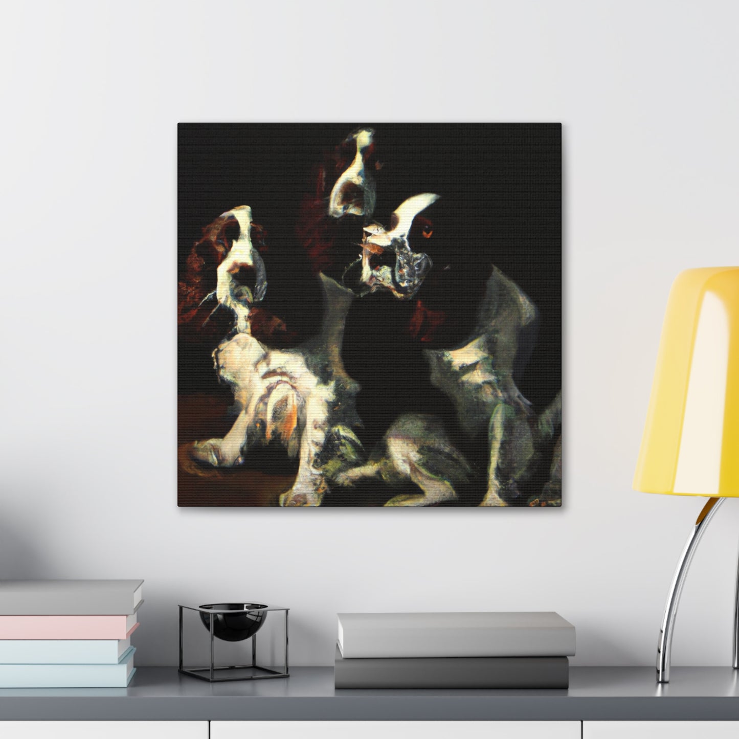 "Canine Joy Unleashed" - Canvas