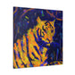 Tiger's Abstract Roar - Canvas