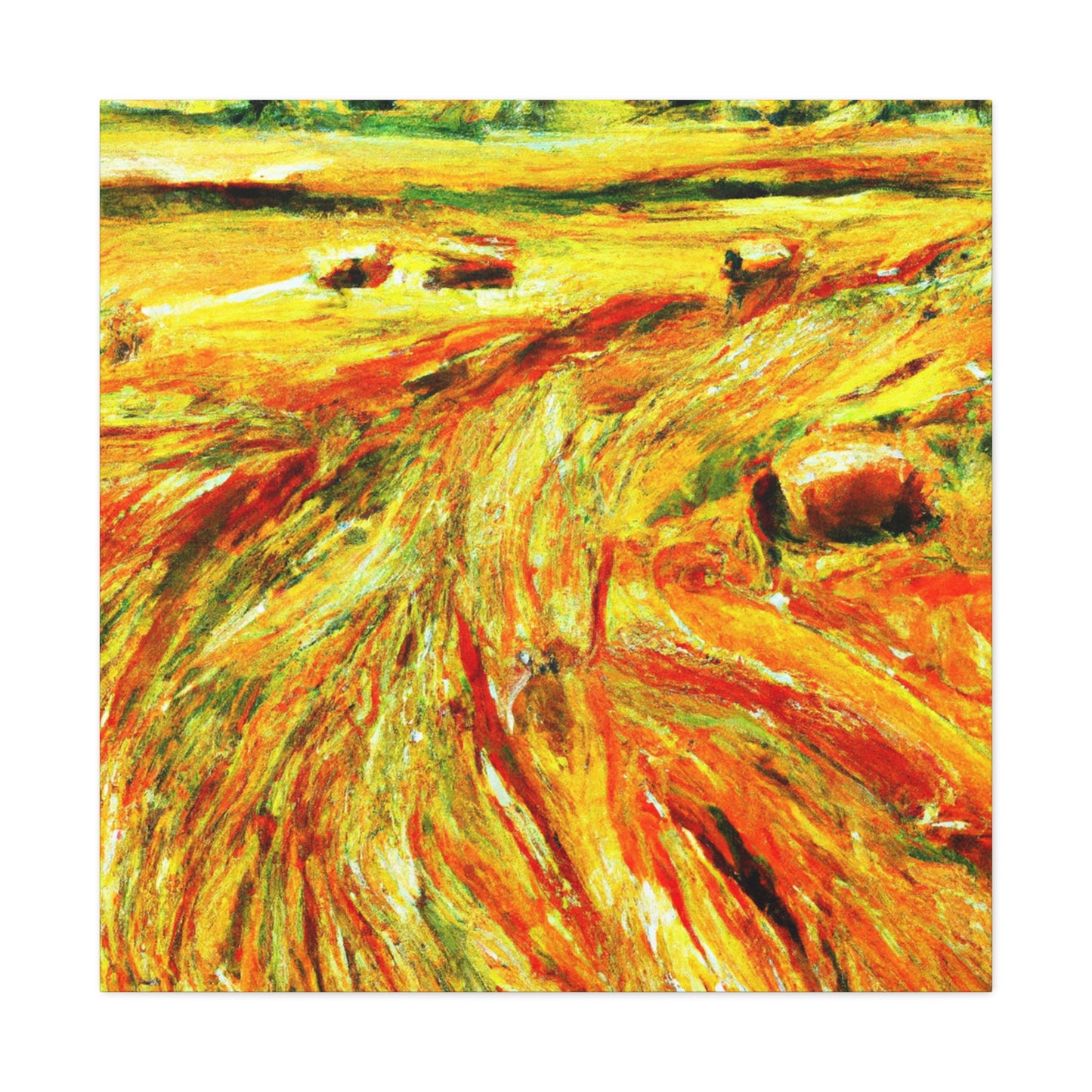 Hay Field Splendor. - Canvas