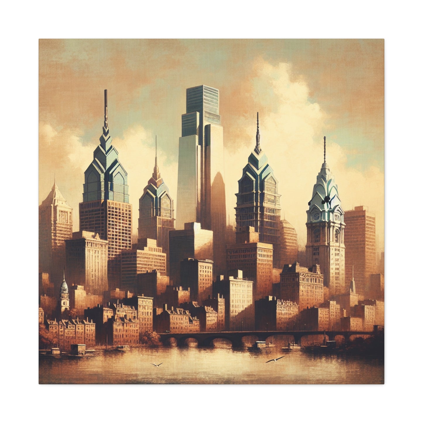 "City's Renaissance Awakening" - Canvas