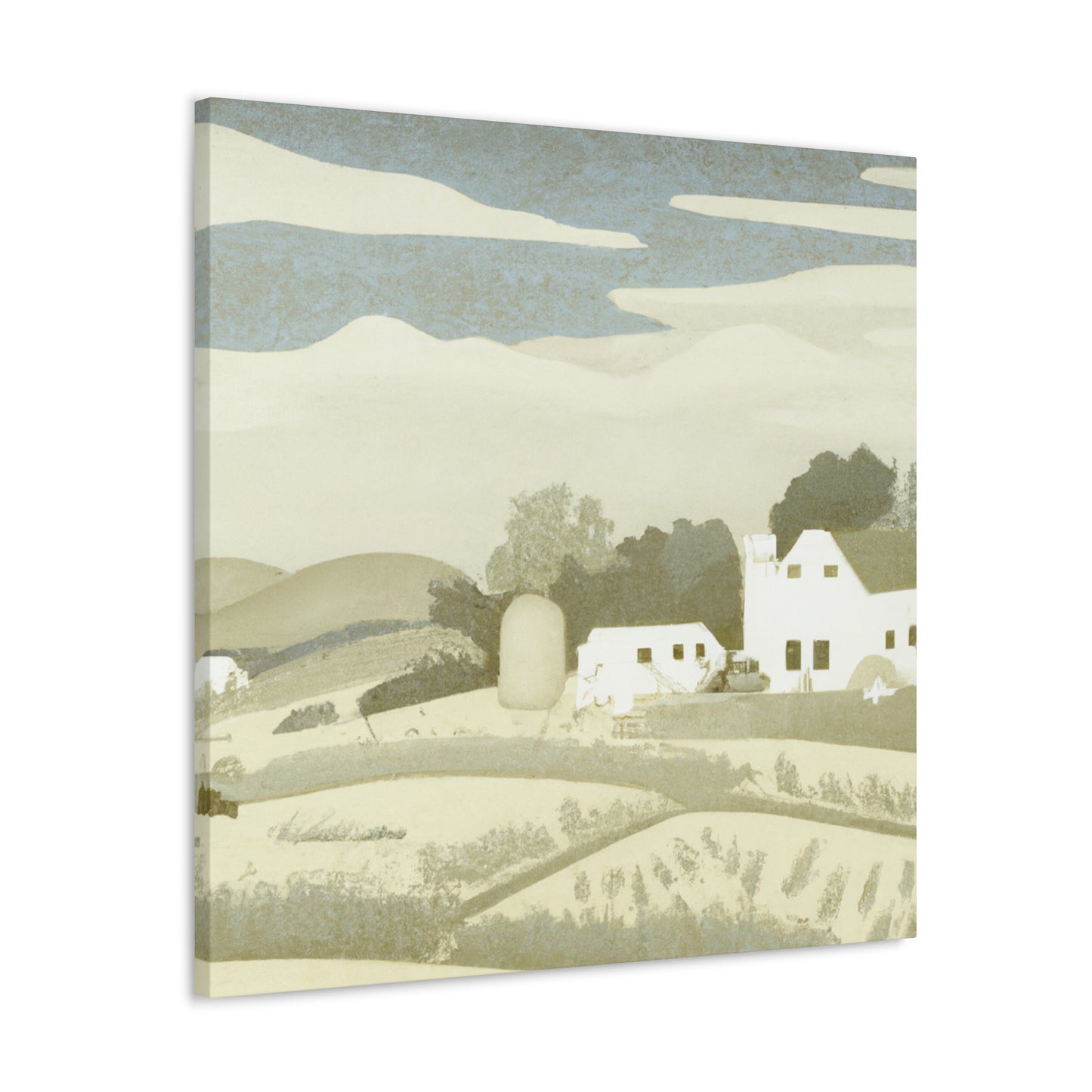 "Farmhouse in the Fields" - Canvas