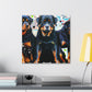 Powerful Rottweiler Pose - Canvas