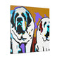 "Saint Bernard in Color". - Canvas