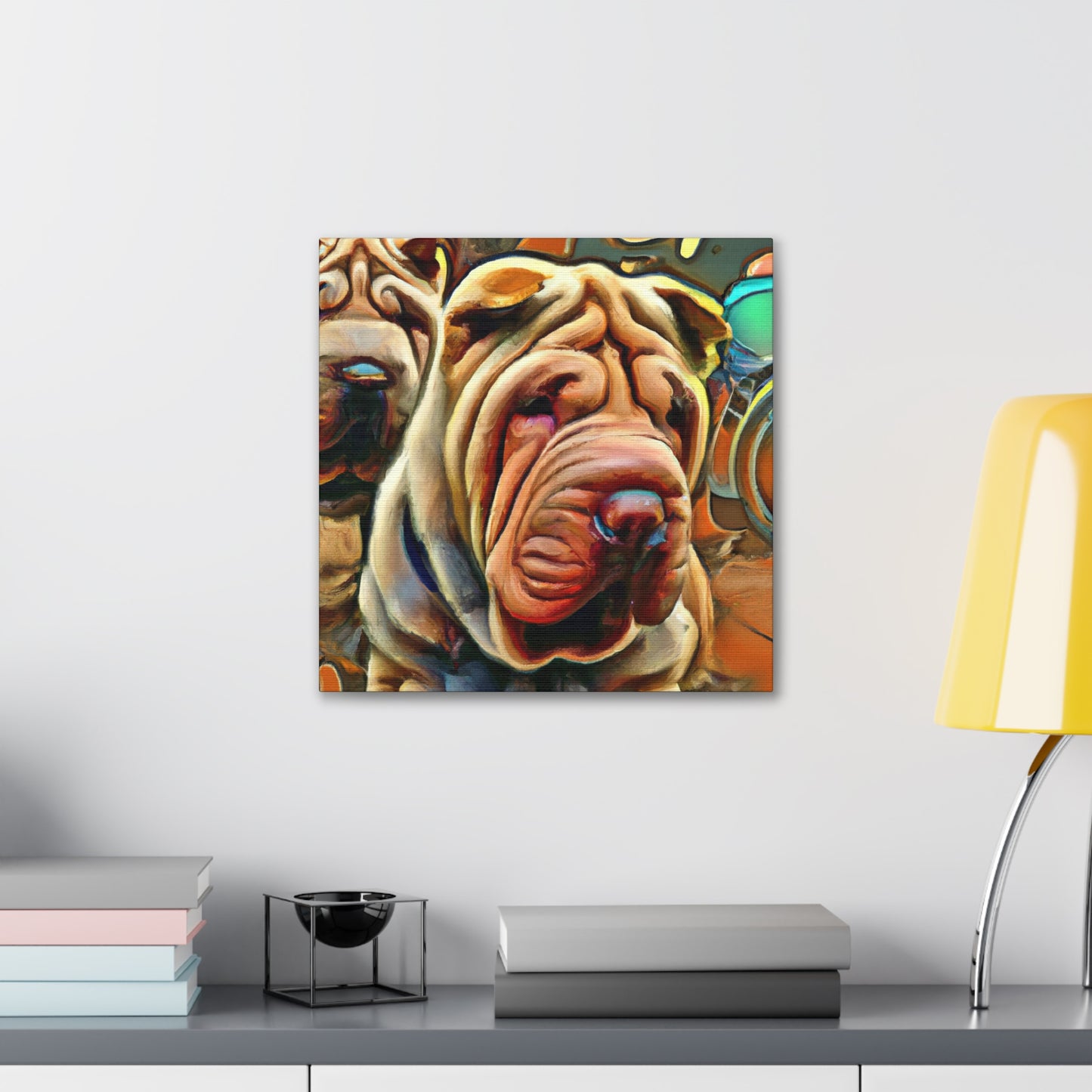 "Shar Pei Dreamscape" - Canvas