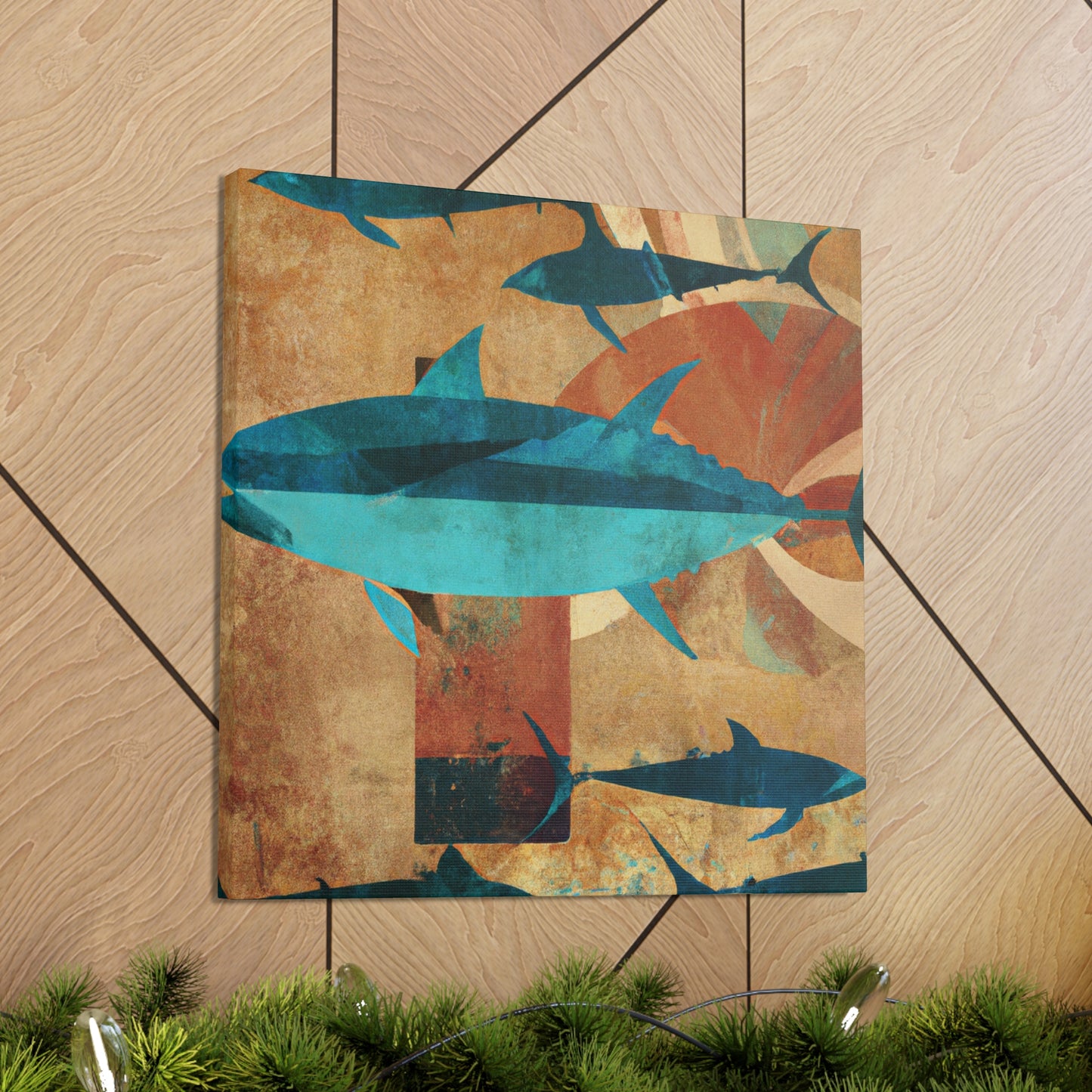 "Tuna in Art Deco" - Canvas