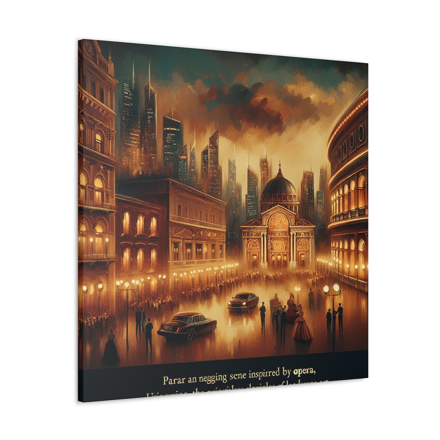 Opera in Garden Splendor - Canvas