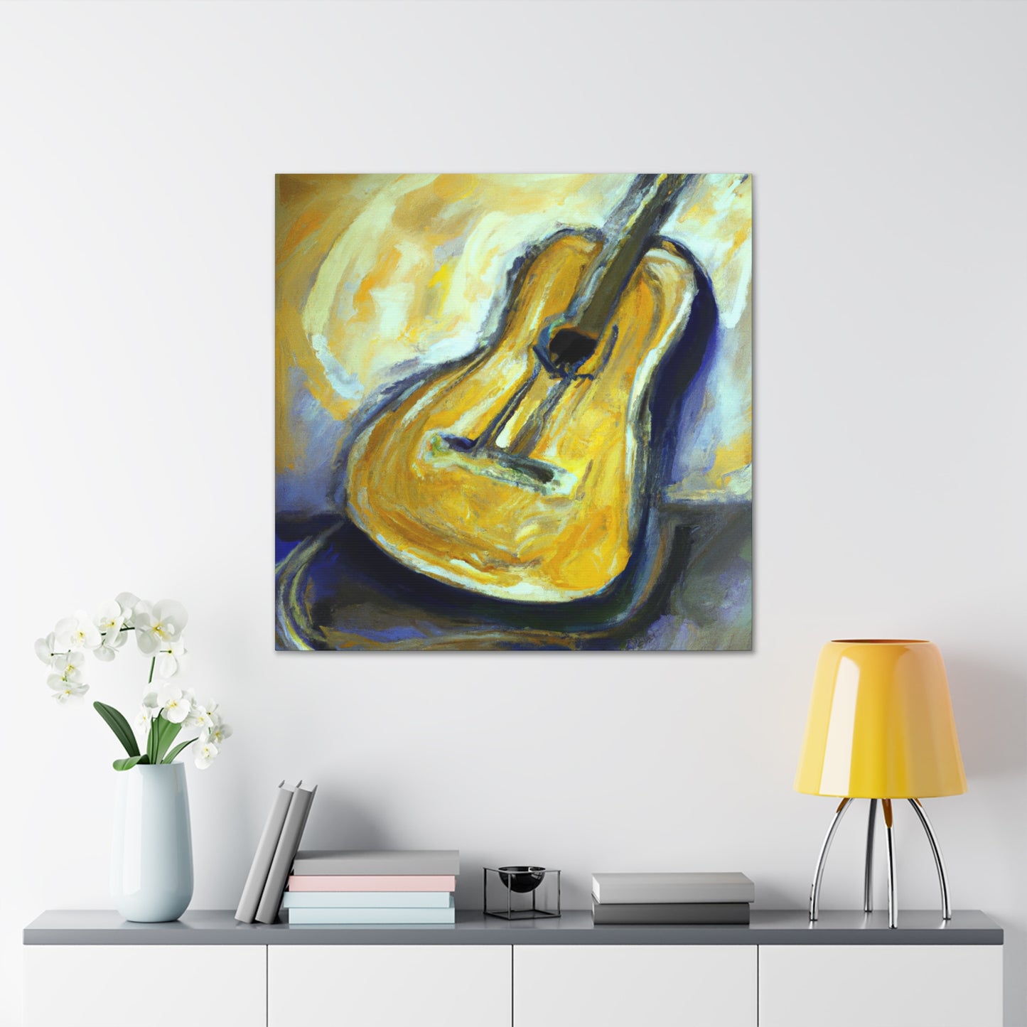 'Guitar Strings In Melody' - Canvas