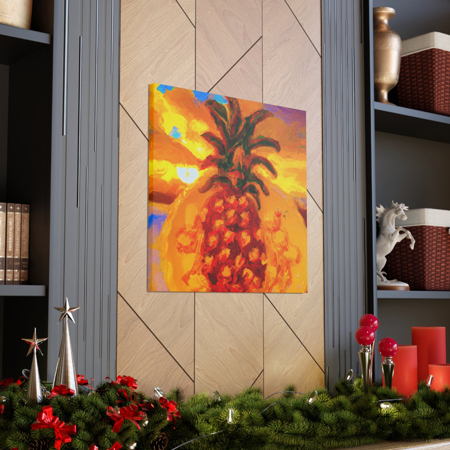 "Pineapple Paradise Scene" - Canvas