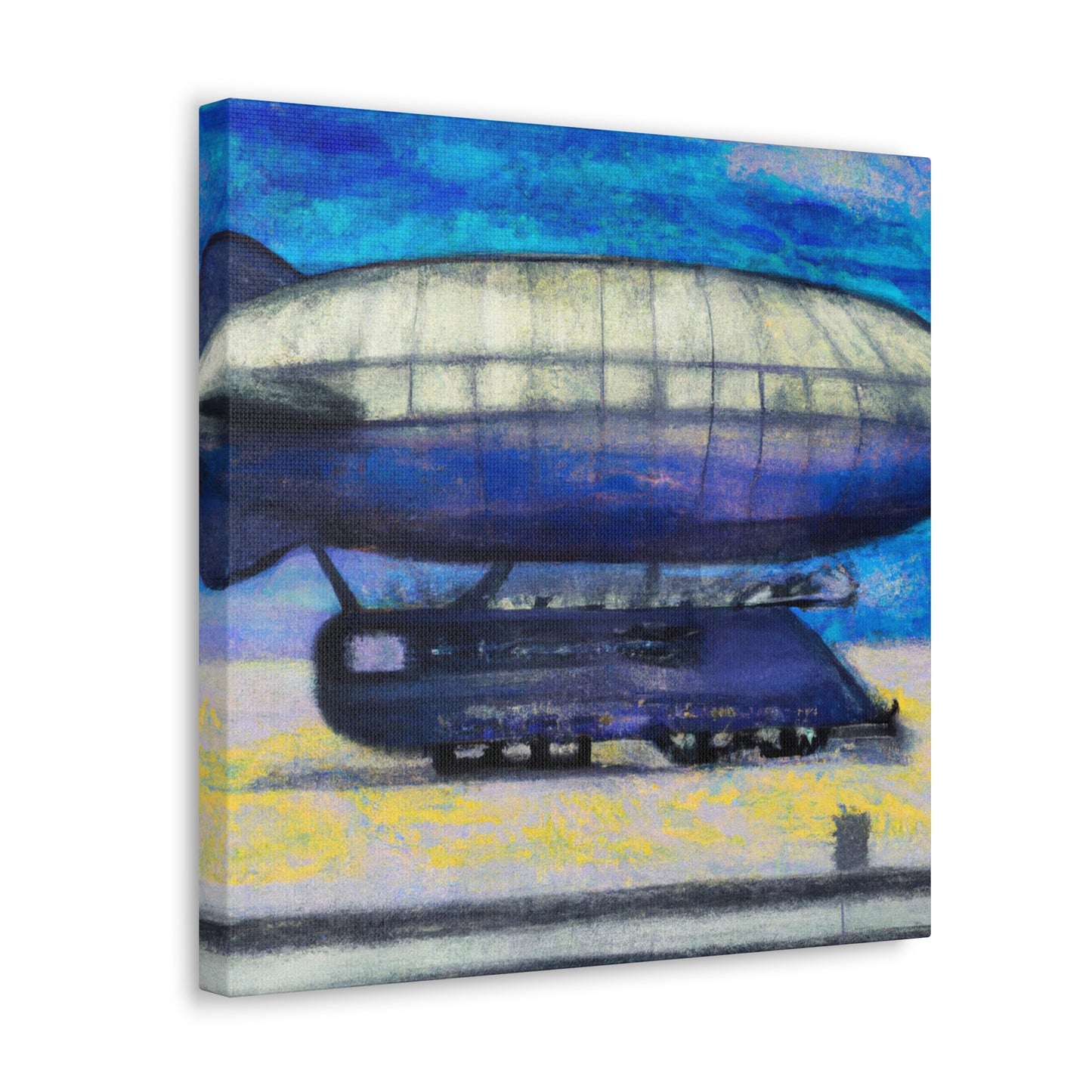 "Lofty Art Deco Blimp" - Canvas