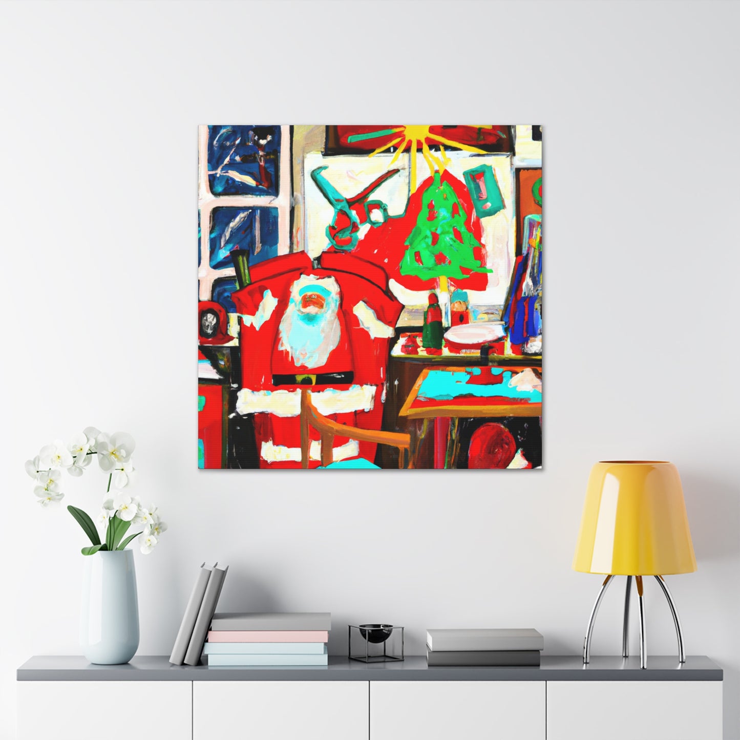 Santa's Toy Factory - Canvas