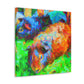 "Guinea Pig Impressionism" - Canvas