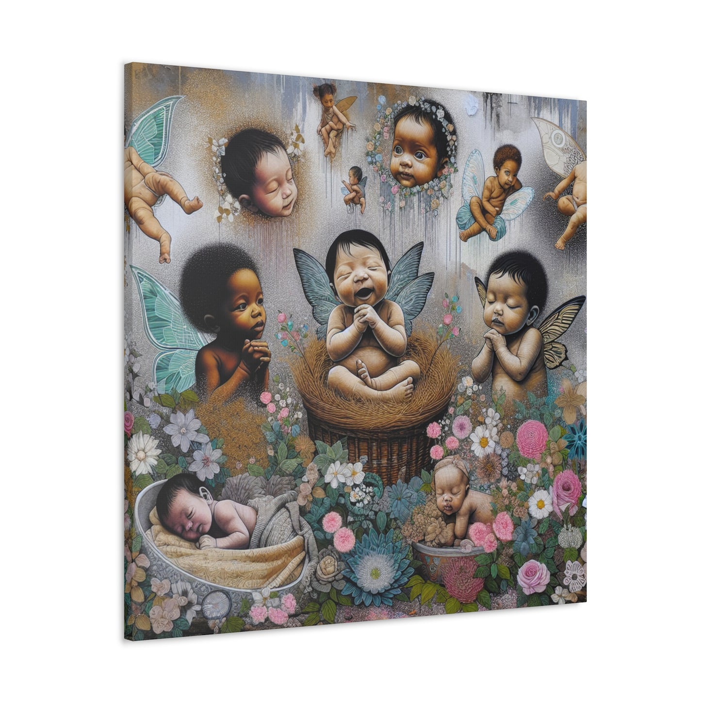 Whimsical Garden Delight - Canvas