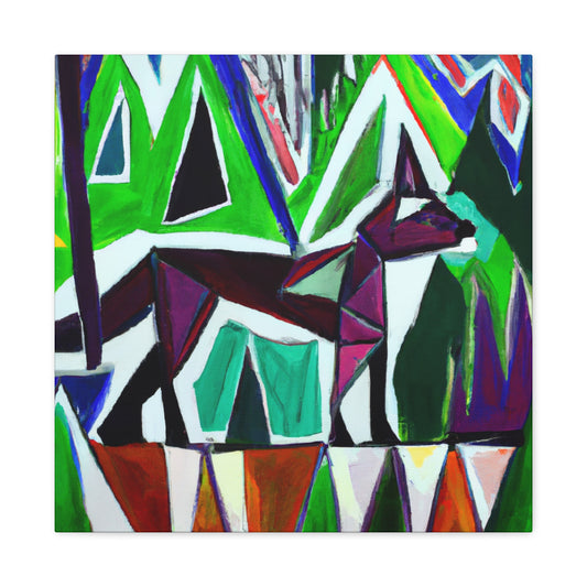 "Wolves in Moonlighting" - Canvas